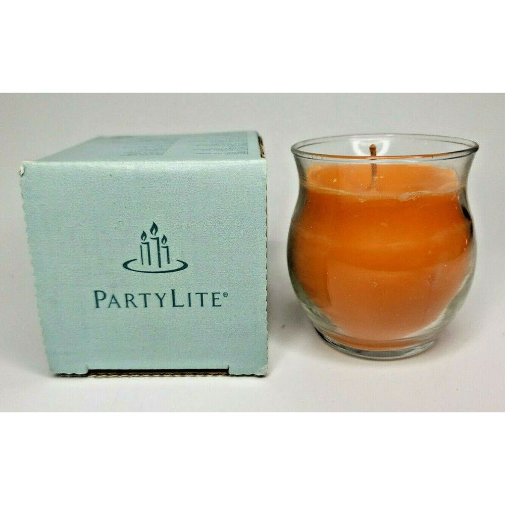 PartyLite Mini Barrel Glass Jar Candle 3.7oz Bird of Paradise P6D/G33400